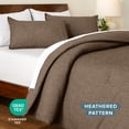 thumbnail image 3 of Bare Home Down Alternative Comforter Set - 3-Pieces - All Seasons - Queen, Heather Taupe, 3 of 5
