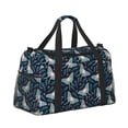 thumbnail image 2 of Balery Glowing Butterfly Bolsa de Gimnasio para Mujeres, Bolsa de Viaje con Bolsillo Húmedo, Bolsa de Fin de Semana para Mujeres, Bolsa de Viaje Resistente al Agua, 2 of 7