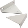 thumbnail image 4 of Soportes para estantes flotantes de 2 piezas, soportes para estantes de pared, soportes para estantes de metal resistente, soporte para estantes de pared de acero, blanco, 4 of 4