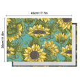thumbnail image 6 of Rustic Sunflower Placemats Set of 4, Machine Washable Durable Linen Table Mats with Heat Resistant Boho Floral Design Featuring Bees, Butterflies, and Yellow Bloom Pattern, 6 of 6