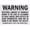 Color 469, variant on - U9-1180-NA_7x10 -U9-1180-NA California Prop 65 Warning Sign By | 7" x 10" Aluminum - Black on White