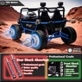 thumbnail image 4 of sopbost 24V Kids Electric Ride-On Toy Car, Ages 3–8, Max Speed 5 MPH, Battery-Powered Premium XXL 2-Seater 24V Ride On UTV with Remote Control, Blue, 4 of 6