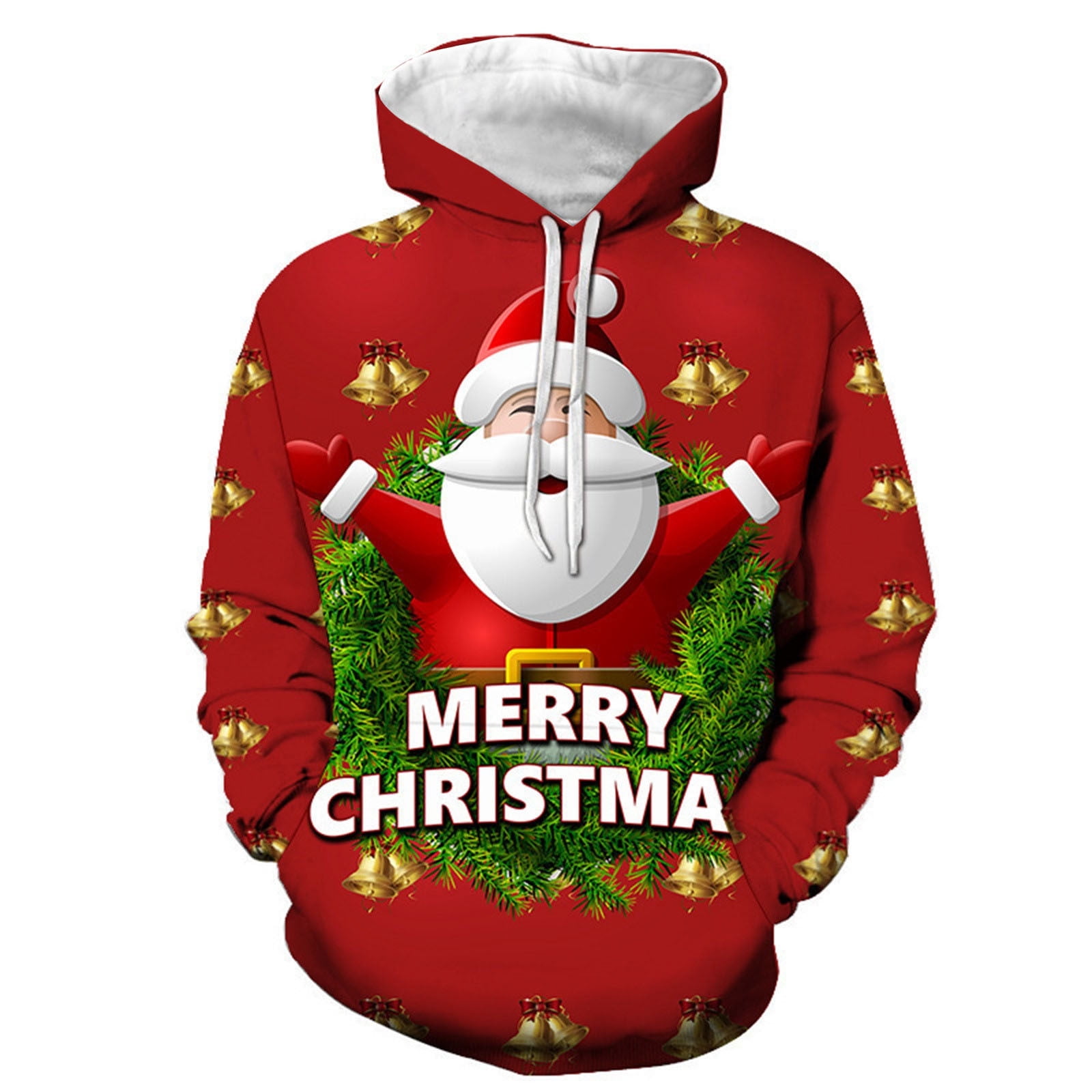 Men's Christmas Casual Loose Oversized Hoodie Sweatshirt Blanket