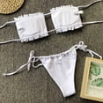 thumbnail image 6 of Tbopshirt Bikinis for Women Clearance,Womens Bathing Suits,Women Ruched Hollow Sexy Bikini Push-up Padded Swimwear Swimsuit Beachwear Set,Womens Swimsuits Summer Savings, 6 of 7