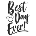 thumbnail image 2 of Mens Mickey & Friends Best Day Ever Lightweight Hoodie, 2 of 4
