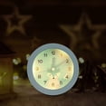 thumbnail image 3 of Brillar Reloj despertador analógico para niños, lindo, silencioso, portátil, sin tictac, reloj con luz analógica, funciona con pilas, reloj despertador de viaje para niños, mesita de noche,, 3 of 4
