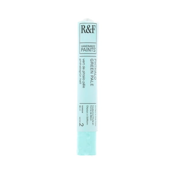 R&F Handmade Paints Pigment Stick, 38ml, Pthalo Green Pale