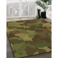 thumbnail image 3 of Ahgly Company Machine Washable Indoor Rectangle Transitional Dark Yellow Green Area Rugs, 4' x 6', 3 of 7