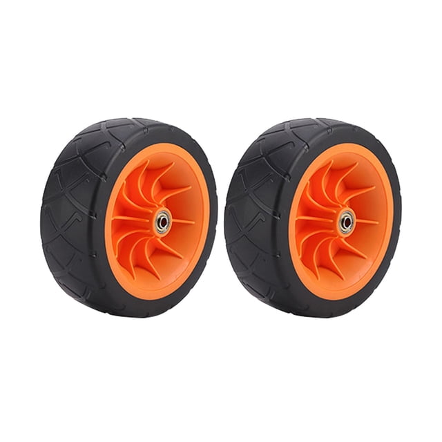 2 piezas de ruedas de carro, ruedas de equipaje, piezas de repuesto de viaje, ruedas duraderas para 8 pulgadas 492 g naranja kusrkot Rueda de carro