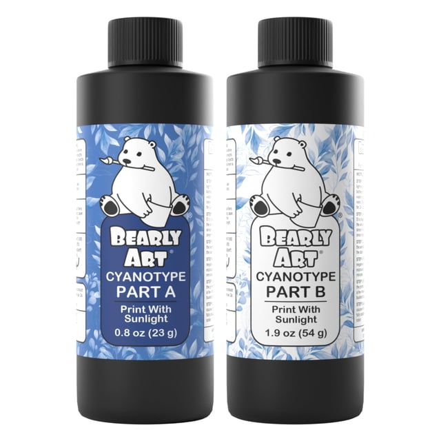 Kit de Cianotipia Bearly Art para impresión solar con 64 impresiones