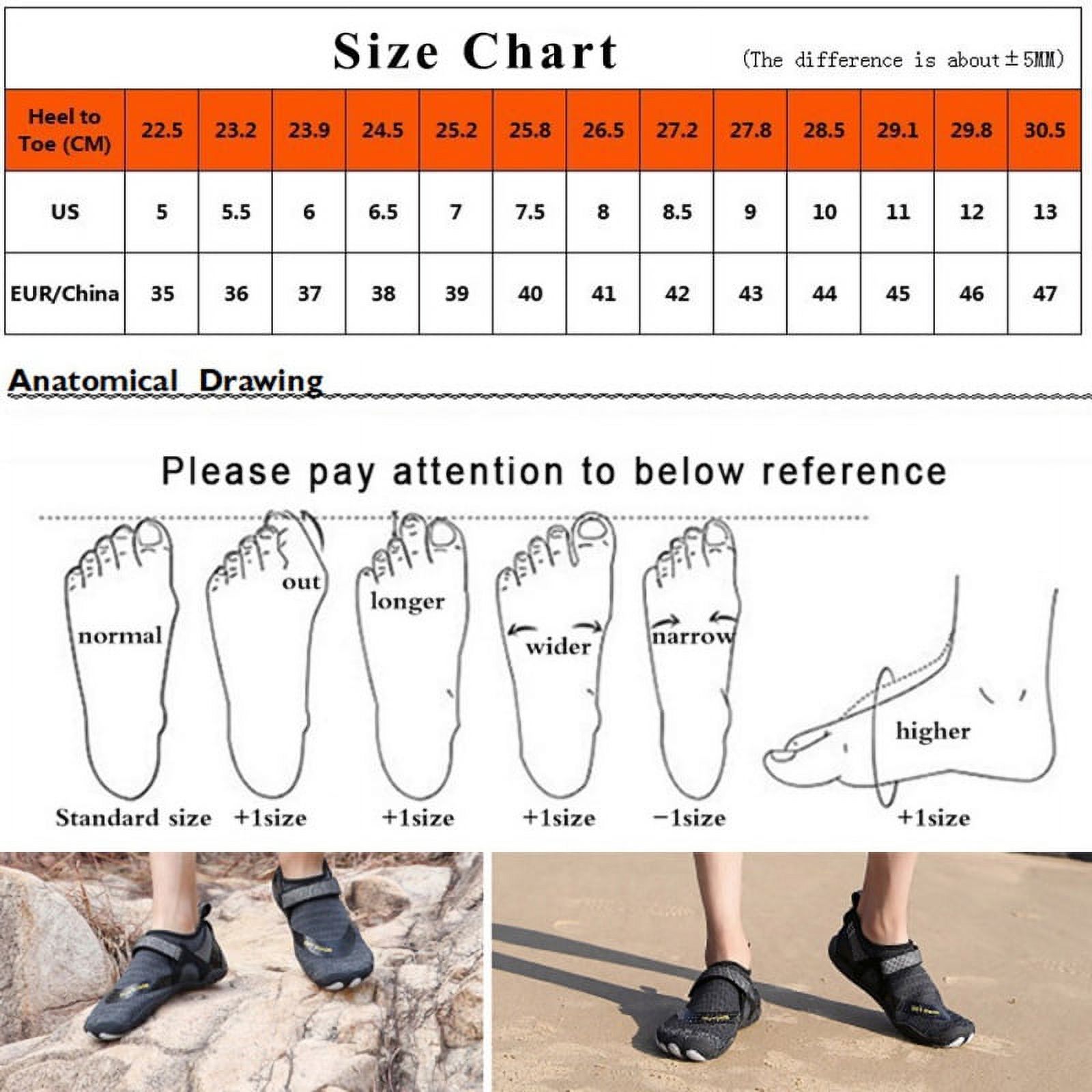  Water Shoes Men Women Swim Surf Shoes Beach Pool Shoes Wide  Toe Hiking Aqua Shoes Winter House Slippers