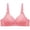Pink, variant on VerPetridure Sports Bras for Women On Sale Woman's Solid Color Comfortable Hollow Out Perspective Bra Underwear No Rims