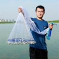 thumbnail image 2 of Fishing Net Fish Mesh Hand Throwing Net Outdoor Fishing Tackle Tools Accessories, 2 of 5