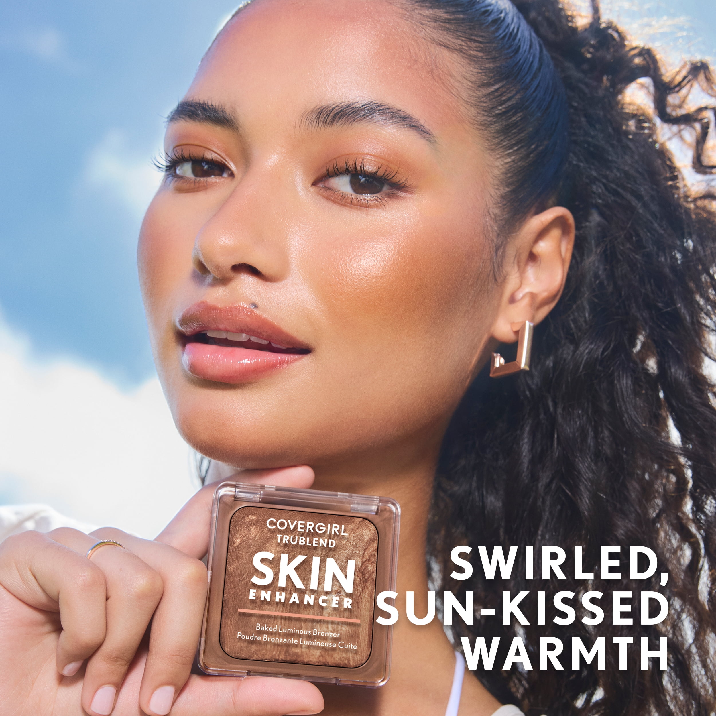 COVERGIRL TruBlend Skin Enhancer Baked Luminous Bronzer, 300 Honey Bun, 0.28oz