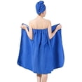 thumbnail image 1 of Conjunto de bata de baño para mujer Toalla de baño para damas Chica sin mangas Microfiberbeach Terry Toalla grande Absorbente Liviana Falda de spa Bata cómoda Elástica, 1 of 2