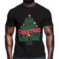 thumbnail image 2 of Camisetas para hombre, Feliz Navidad, cuello redondo, algodón, manga corta, Año Nuevo, 2 of 8