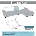 thumbnail image 2 of Skksst Waterproof Jacquard Sofa Cover Sectional Couch Slipcover Furniture Protector, Back Cushion, 2 of 7