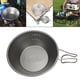 thumbnail image 5 of Tazón de acero inoxidable para acampar, taza de agua para sopa, arroz, Pasta, bebida de frutas, portátil Negro Zulema Cuenco al aire libre, 5 of 8