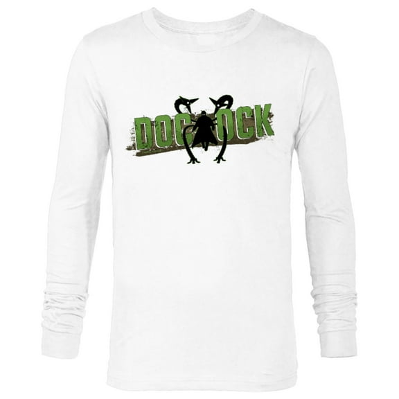 Marvel Spider-Man: No Way Home Doc Ock Silhouette Logo - Long Sleeve T-Shirt for Men - Customized-White