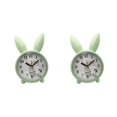 thumbnail image 1 of relayinert Cute Rabbit Deer Shaped Alarm Clock for Bedroom Nordic Style Playful and Endearing Green Rabbit 2Set, 1 of 6