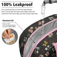 thumbnail image 5 of Lunch Bag Lunch Box for Women Reusable Insulated Lunch Cooler Bags,Large Capacity for Work Travel Picnic,Water-Resistant Pioneer Colorful Floral Lunch Tote Bag Gifts for Woman Mom Pink, 5 of 6