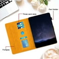 thumbnail image 2 of Case for Lenovo Tab P11 2nd Gen 11.5 Inch 2023, Embossed PU Leather Cover Flip with Smart Auto Wake / Sleep Stand Function Pencil Holder and Card Slots & Footgrip Case, Yellow, 2 of 5