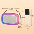 thumbnail image 3 of LEEYNEER Karaoke Machine With 1 Wireless Microphone Portable Bluetooth Speaker With HD Sound PA System Support Vocal Cut USB SD  AUX Input For Party  Meeting, 3 of 4