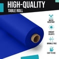 thumbnail image 4 of Exquisite 300 ft x 40 in Blue Plastic Solid Print Tablecloths, 4 of 9