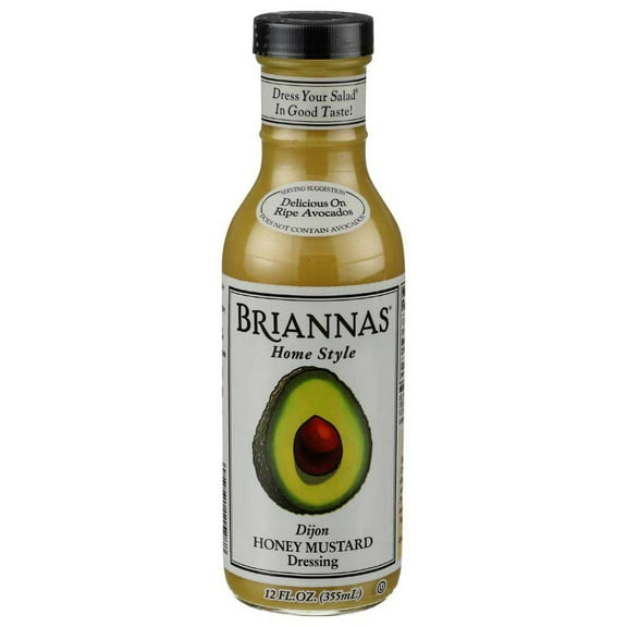 Brianna's Honey Mustard Dijon Dressing, 12-Ounce Bottles (Pack of 6)