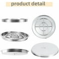 thumbnail image 5 of EastVita 25 Inch Round Drop-in Fire Pit Pan,Stainless Steel,Propane & Natural Gas Insert,Spark Ignition Kit,48,000 BTU,Silver, 5 of 7