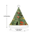 thumbnail image 3 of Haiem Botanical Garden With Cats Pattern Santa Hat Confortable Velvet Christmas Hat for Christmas Party Favors Fit for Adults and Kids, 3 of 6