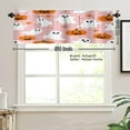 thumbnail image 3 of AshasdS Halloween Ghost Pumpkin Polyester Window Valance Curtain for Home Kitchen Living Room Bedroom Bathroom Decor 54x18 inch, 3 of 5