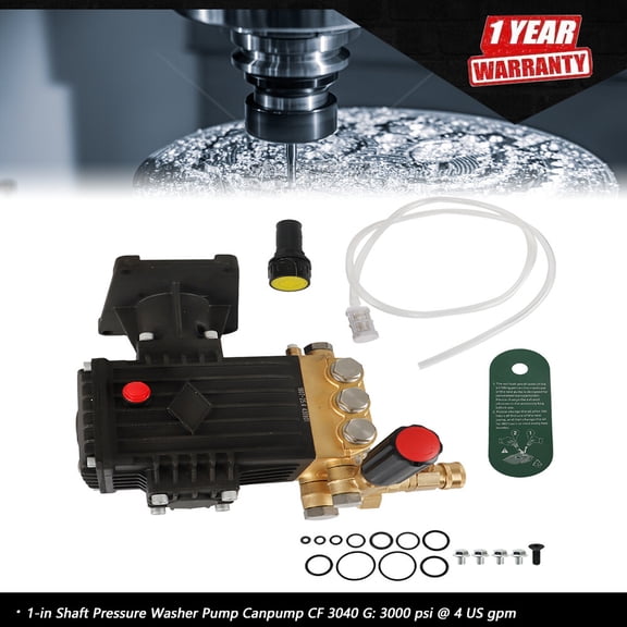 1-in Shaft Pressure Washer Pump CF 3040 G: 3000 psi @ 4 US gpm