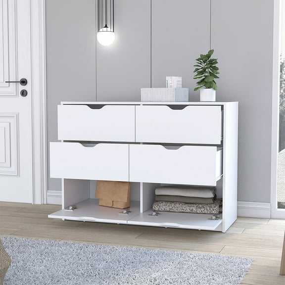 Bedroom Dressers, Dresser Curio, Four Drawes, White Finish, Chests For Bedroom, Wardrobes For Bedroom,