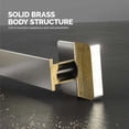 thumbnail image 4 of KIBI Blaze 10 inch Hand Towel Bar Bathroom Towel Holder Solid Brass Wall Mounted Modern Bathroom Towel Bar (Brushed Nickel) (KBA16), 4 of 9