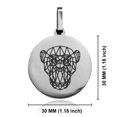 thumbnail image 2 of Stainless Steel Geometric Polygon Monkey Animal Round Medallion Pendant Necklace, 2 of 3