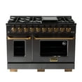 thumbnail image 2 of 48 in. 6.7 cu. ft. Dual Fuel Range for Natural Gas in Titanium Stainless Steel, 2 of 18