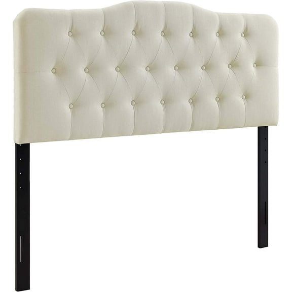 Ergode Annabel Queen Upholstered Fabric Headboard - Ivory