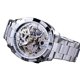 thumbnail image 1 of Reloj mecánico automático FORSINING para hombre con correa de acero inoxidable de moda, 1 of 8