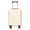 Beige, variant on Merronix 20" ABS Hard Shell Large Travel Checked Luggage with 360° Spinner Wheels, Hardside Suitcase with Combination Lock and Side Hooks, Silver