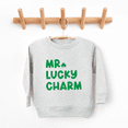 thumbnail image 2 of Bump and Beyond Designs Mr. Lucky Charm St. Patrick's Day Sweatshirt for Boys and Girls (Heather Grey 7), 2 of 5