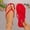 Red, variant on Womens Flip Flops Comfortable Arch Support Comfortable Yoga Mat on Summer Beach Walking Thong Cushion Sandals(Silver,7.5)