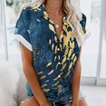 thumbnail image 2 of Blusa con estampado floral de manga corta con cuello en V para mujer OAVQHLG3B Store  lin121212, 2 of 4