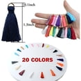 thumbnail image 3 of EIMELI 200 Pieces Mini Tassels, Small Soft Tassels 20 Colors Tiny Handmade Tassels with Golden Jump Ring for Jewelry Making DIY Craft Earring Home Decor, 3 of 5