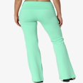 thumbnail image 2 of Pantalon de Yoga Décontracté pour Femmes Grande Taille, Basique, Taille Repliable, Confortable, en Coton Extensible, Coupe Bootcut, 2 of 7