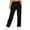 Black1164/A, variant on oqasdz Solid Color Women Lined Sweatpants Wide Straight Leg Pants Bottom Sweatpants Joggers Pants Workout High Waisted Yoga Pants With Pockets Leisure Female Dailywear