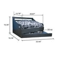 thumbnail image 5 of Iconic Pet Sassy Paws Multipurpose Wooden Pet Bed with Feeder for Dogs & Cats - Charcoal Gray - Small, 5 of 5