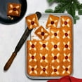 thumbnail image 5 of Baking Pans Set of 3, VeSteel Stainless Steel Sheet Cake Pan for Oven - 12.5/10.5/9.4Inch, Rectangle Bakeware Set for Cake Lasagna Brownie Casserole Cookie, Non-toxic & Healthy, Dishwasher Safe, 5 of 7