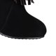 thumbnail image 2 of NECHOLOGY Botas Mujer Adulto Femenino Zapatos Botines para mujer Botas gruesas Heel Frosted Femenino Fashion Solid Color Fringe Tobille Boots High Women's Boots (Black, 9.5-10), 2 of 7