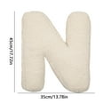 thumbnail image 2 of Letter Pillow, Letter Pillows English Alphabet Decor, Cozy Throw Pillow A to Z Letter Pillows Soft Throw Cushion for Sofa Bedroom Living Room, 2 of 10